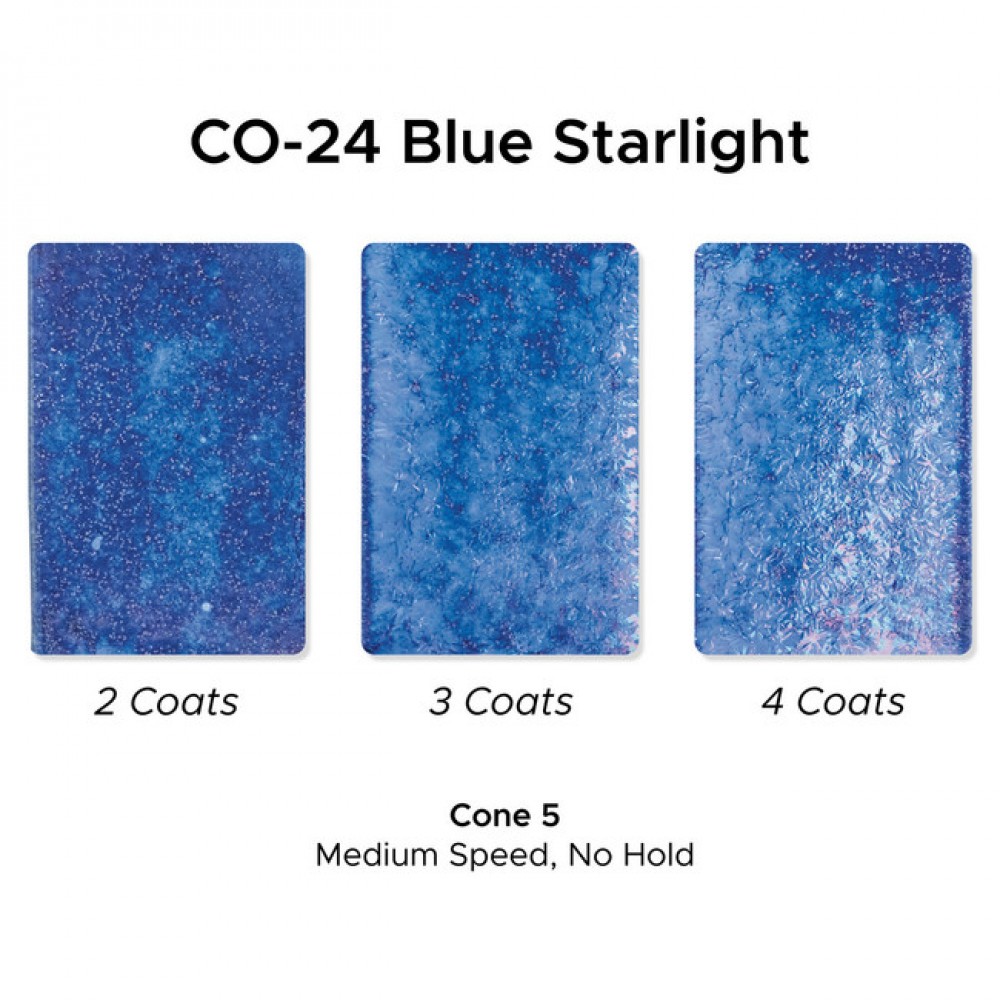Blue Starlite - 16-oz Amaco Cosmos Mid Range Glaze